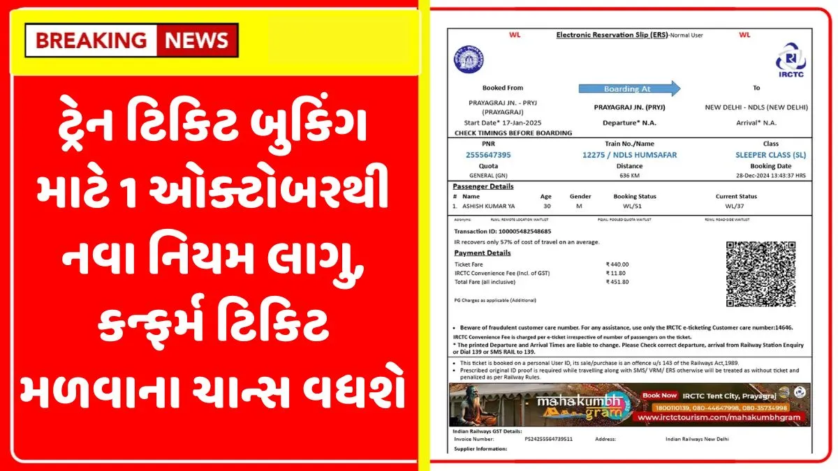 IRCTC Train Booking Rules